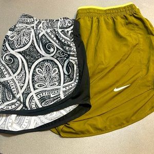 2 pairs of fun comfy and lightly worn shorts